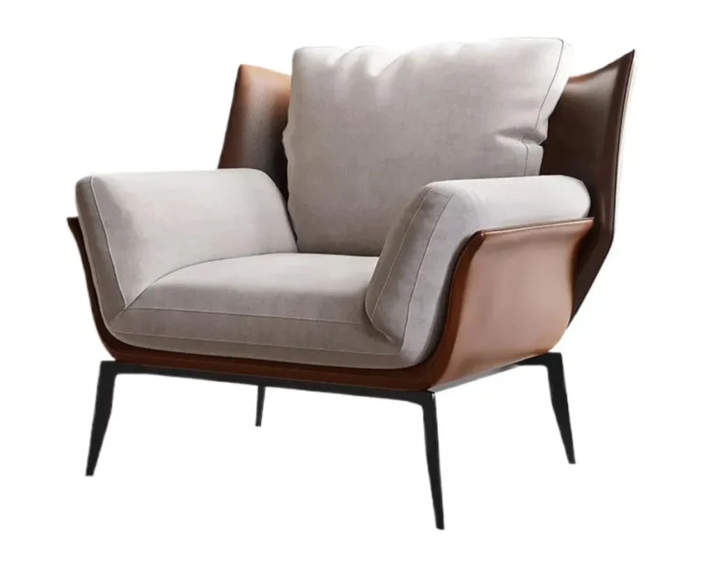 כורסא שמגלמת את המפגש המושלם בין נוחות מודרנית לאצילות קלאסית