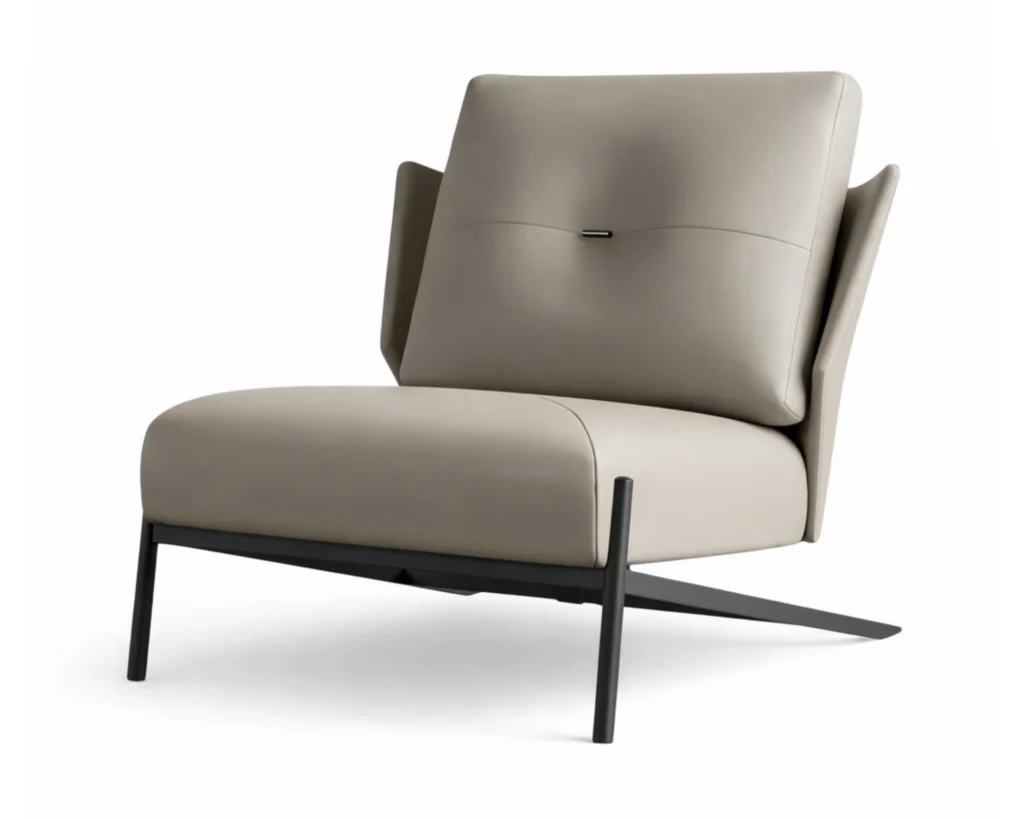 כורסא דמוי עור מודרנית