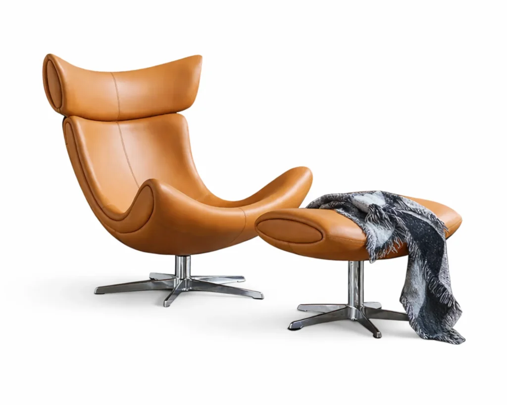 כורסא מעוצבת מעור יוקרתי