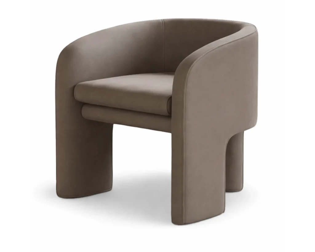 כורסא מינימליסטית מעוצבת