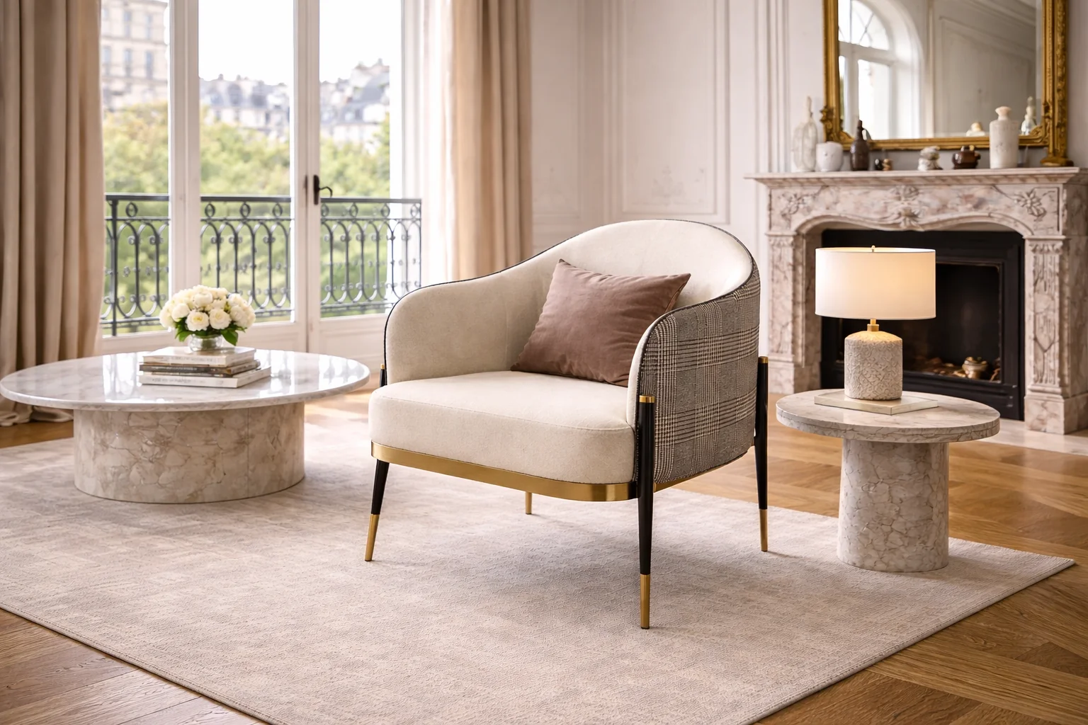 כורסאות צבעוניות לסלון כאלמנט עיצובי מרכזי