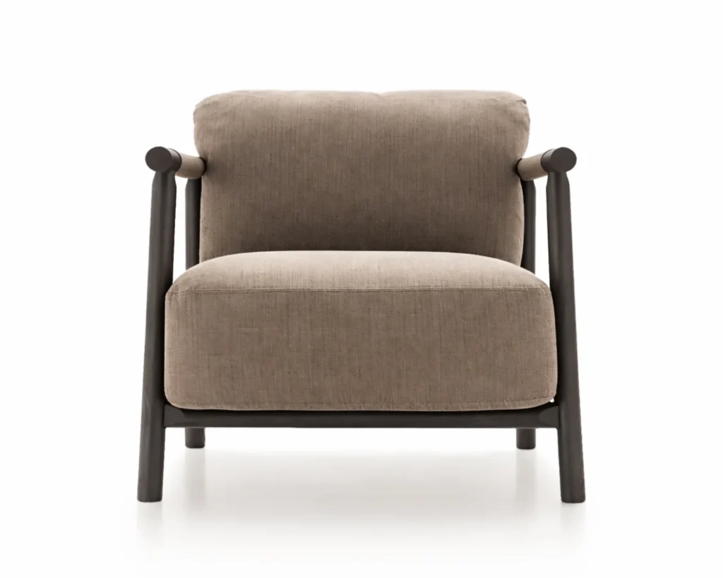 כורסא מפנקת בד ועור