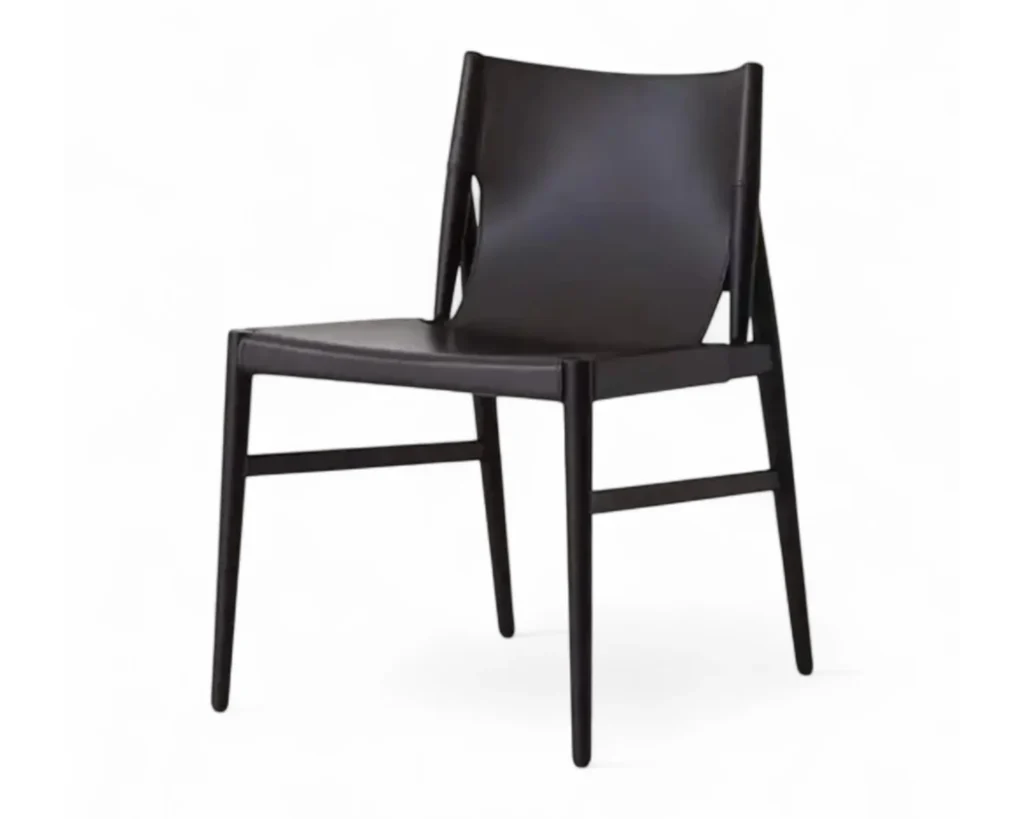 כיסא עור יוקרתי לפינת אוכל