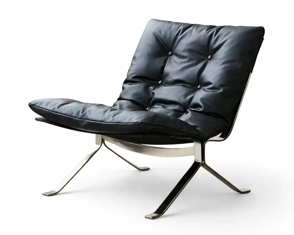 כורסא עם הדום מעוצבת