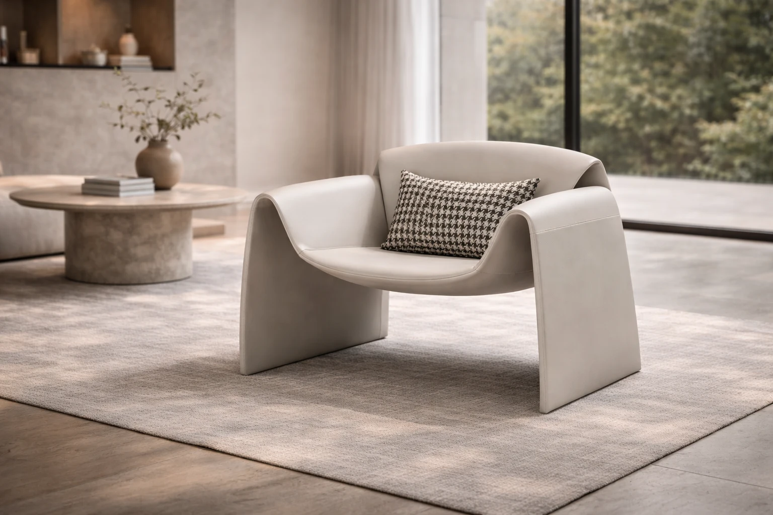 כורסה יוקרתית לסלון בעיצוב מיוחד ומרשים