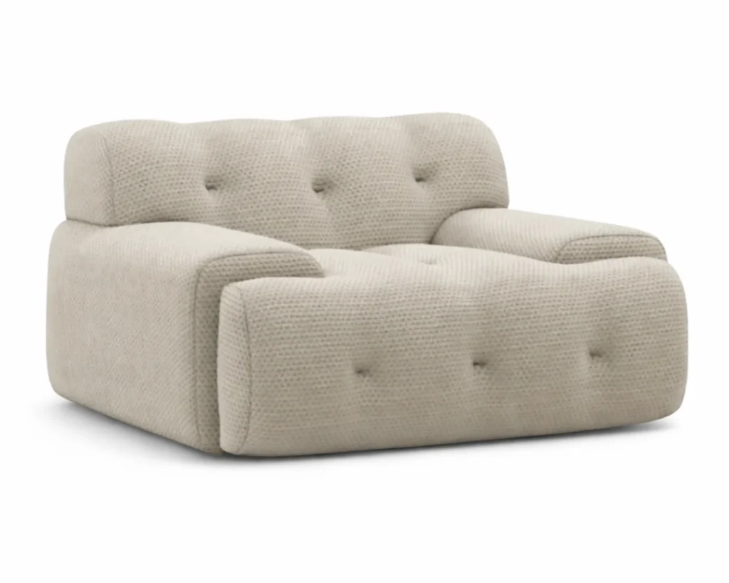 כורסא יוקרתית מודרנית בעיצוב נקי ומיוחד