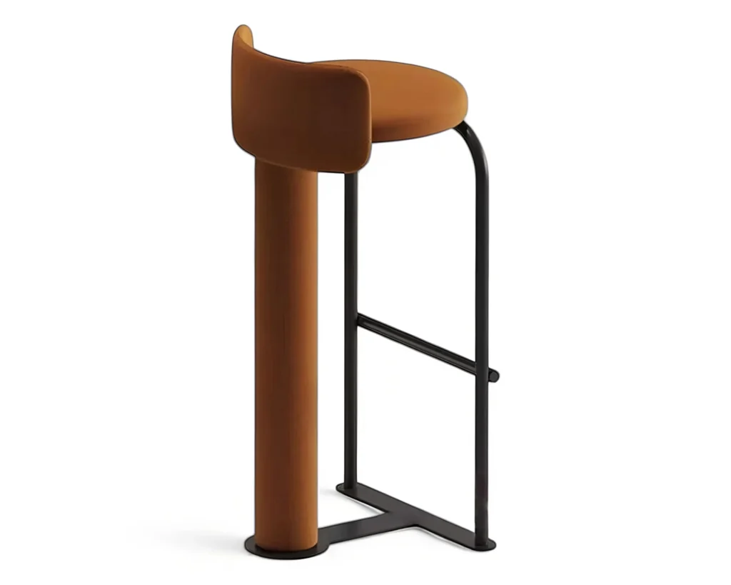 כיסא בר עם משענת