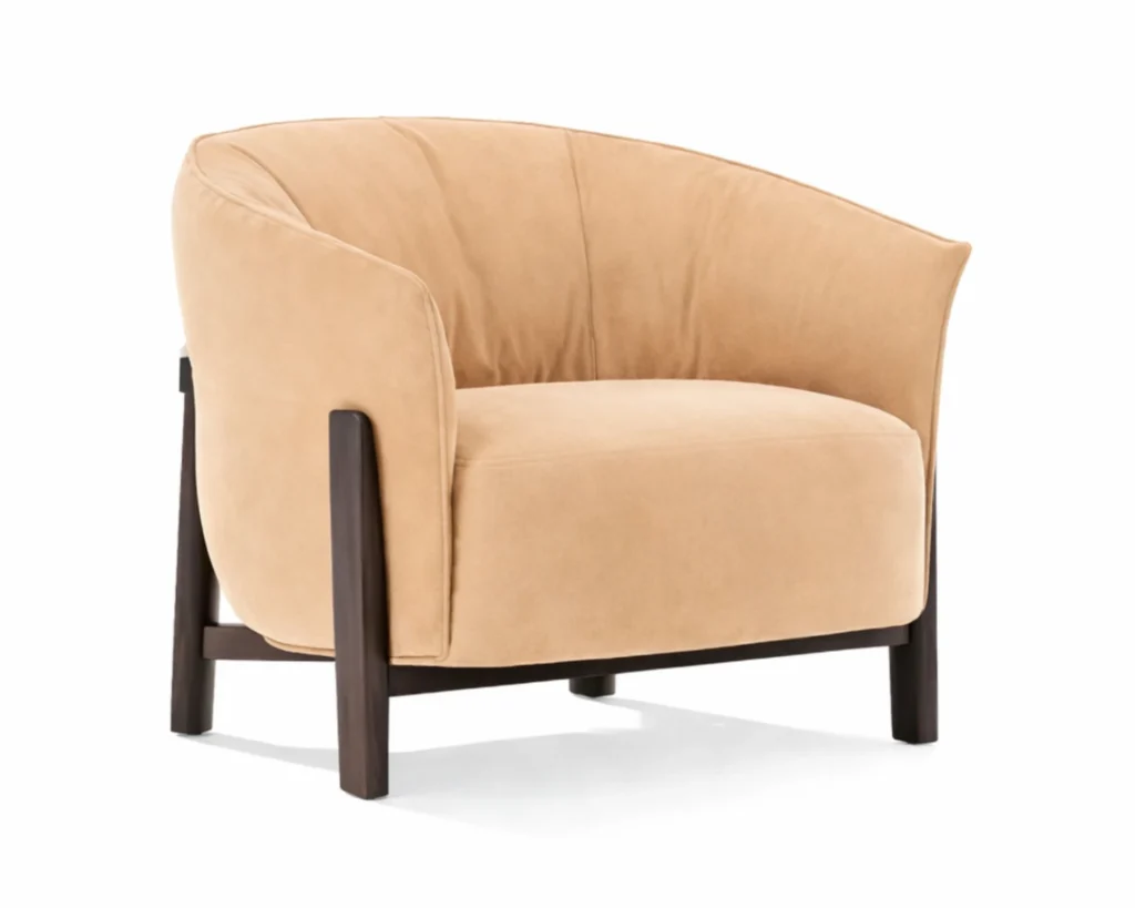 כורסא אלגנטית בעיצוב טבעי