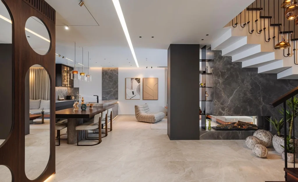 עיצוב פנים יוקרתי בהשראה בינלאומית באזור השרון והצפון