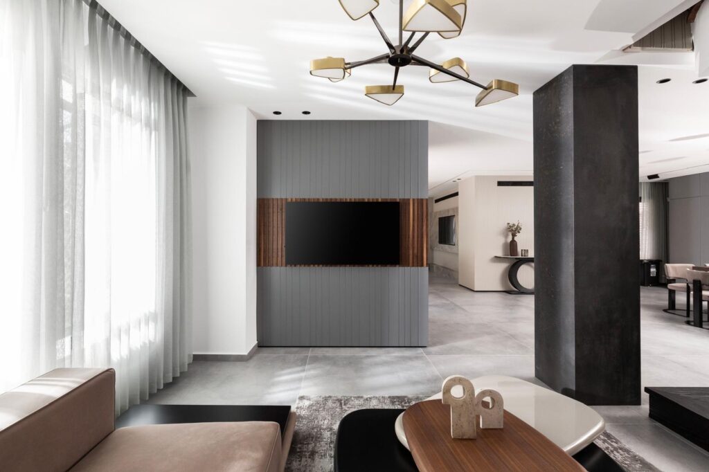 פרויקט מעצבים יוקרתי בשרון בעיצוב Lufti Amer – מילאנו מעצבים איכות