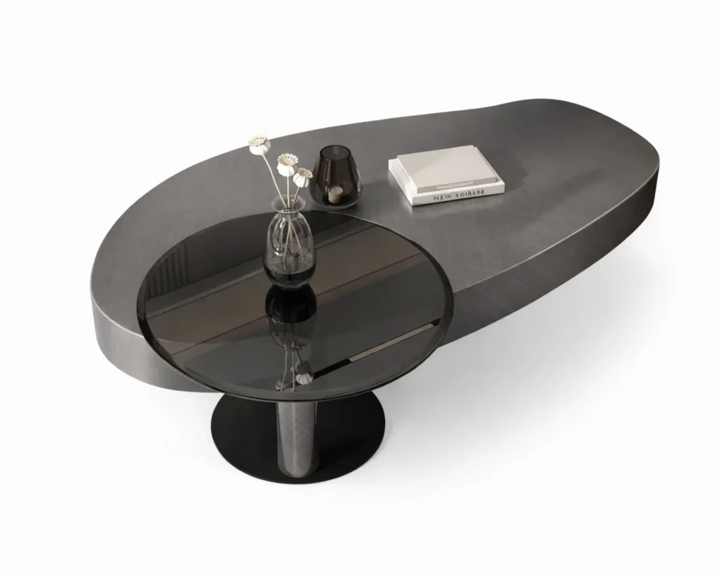 זוג שולחנות יוקרתיים ומעוצבים בסגנון מודרני