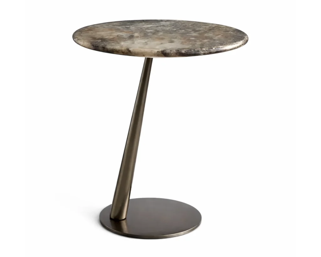 שולחן צד משיש אמיתי ויוקרתי