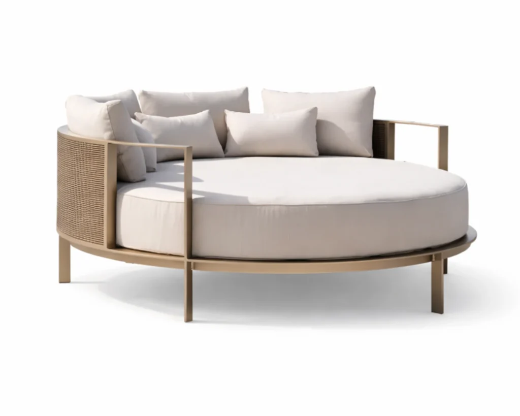 מיטת שיזוף עגולה