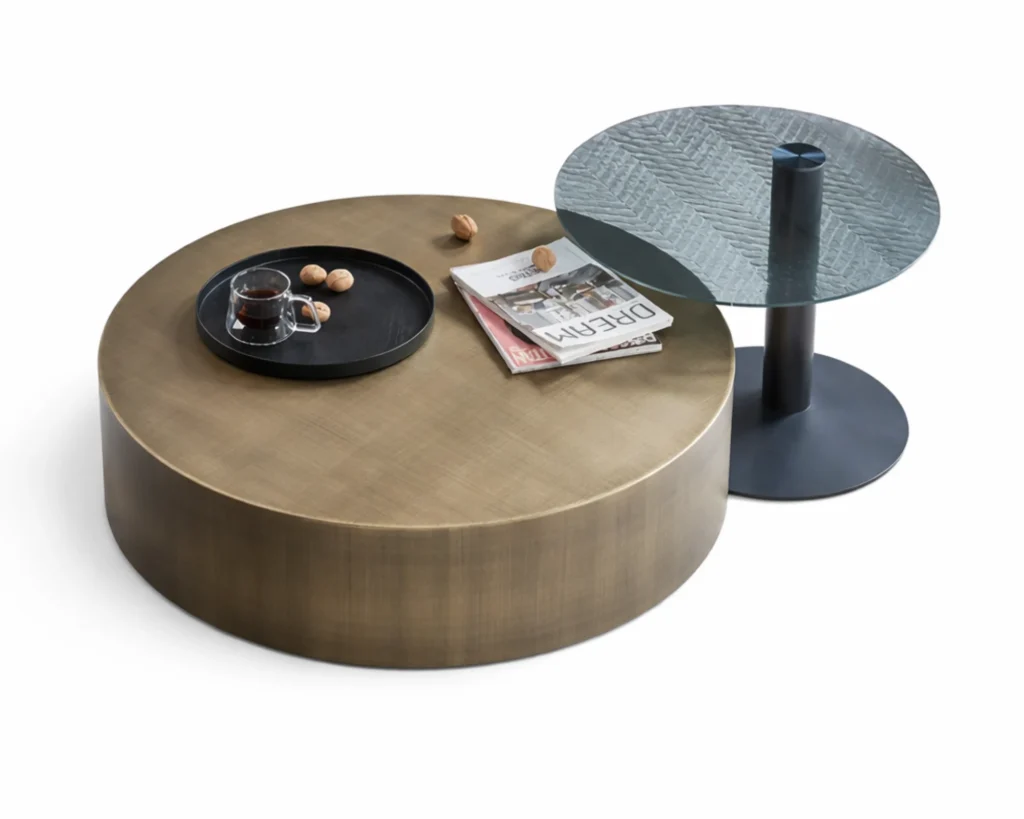 זוג שולחנות סלון מעוצבים