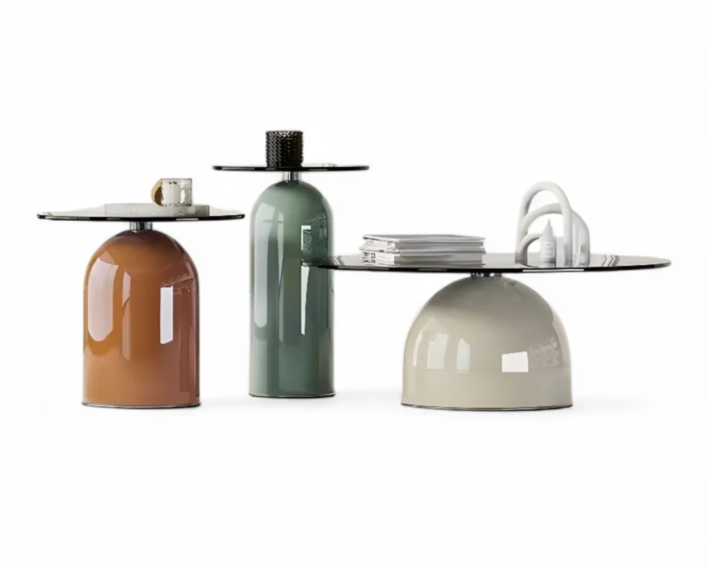 סט שולחנות צד בעיצוב מודרני וחדשני