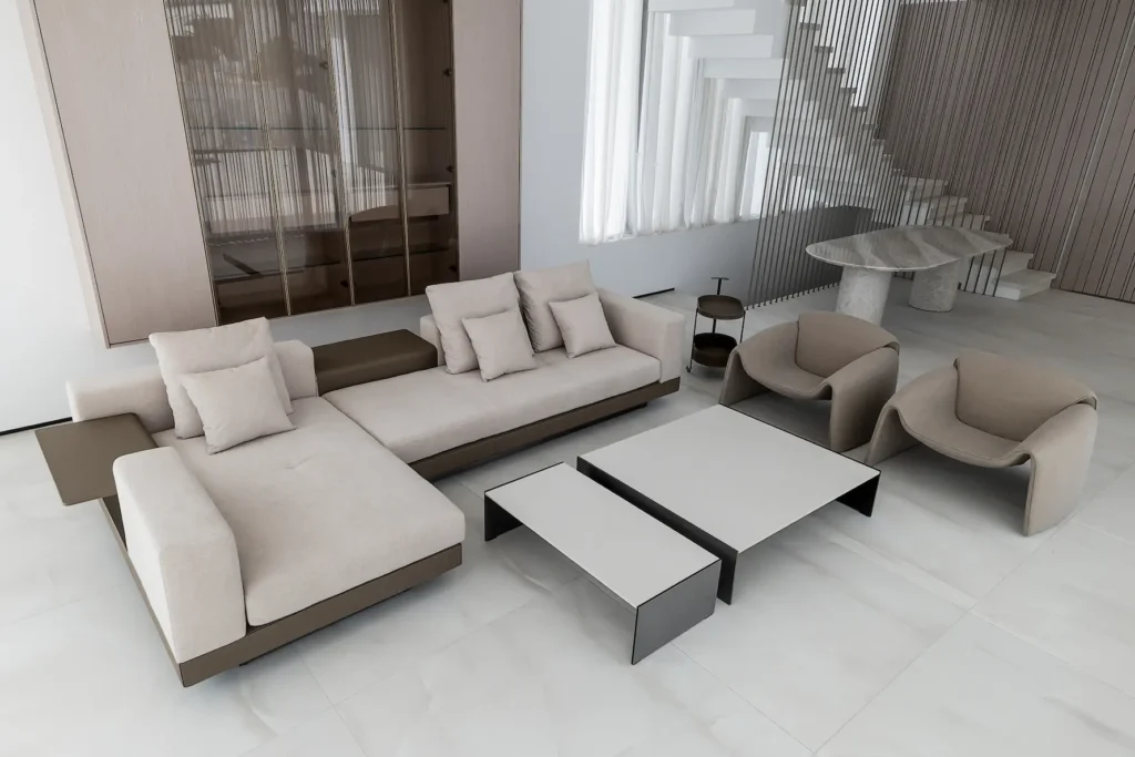 עיצוב סלון יוקרתי עם ספות מעוצבות – אשקלון