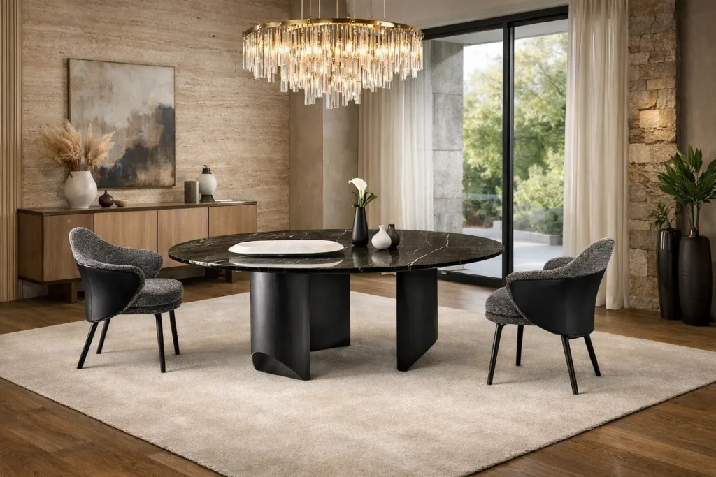 שולחן אוכל שיש – יתרונות של פינת אוכל משיש בעיצוב הבית