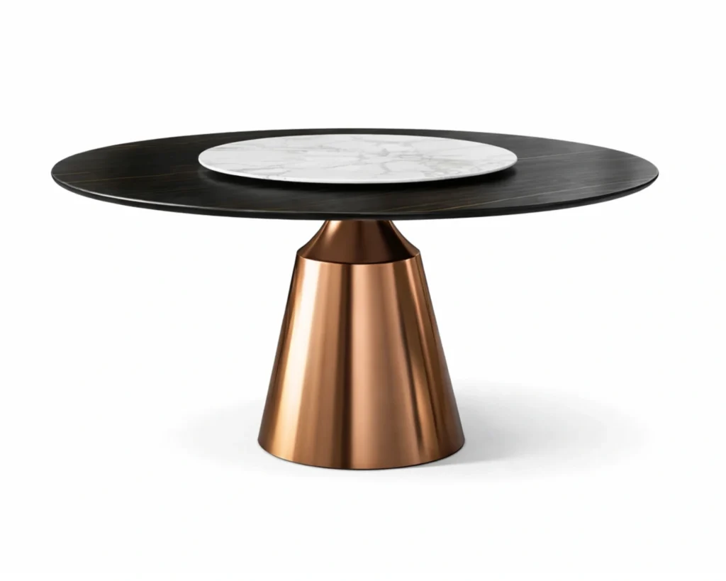 שולחן אוכל במראה אלגנטי