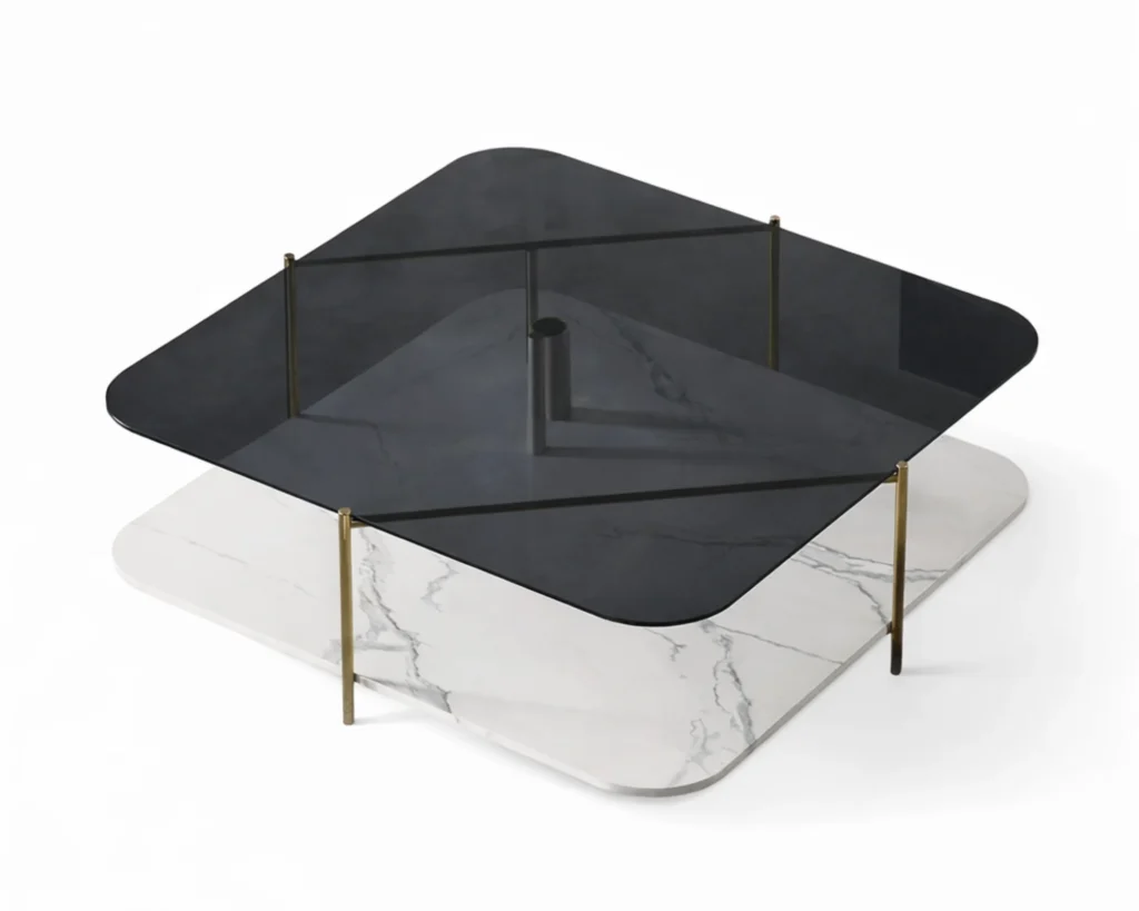 שולחן סלון יוקרתי ומעוצב בעיצוב מרשים וייחודי