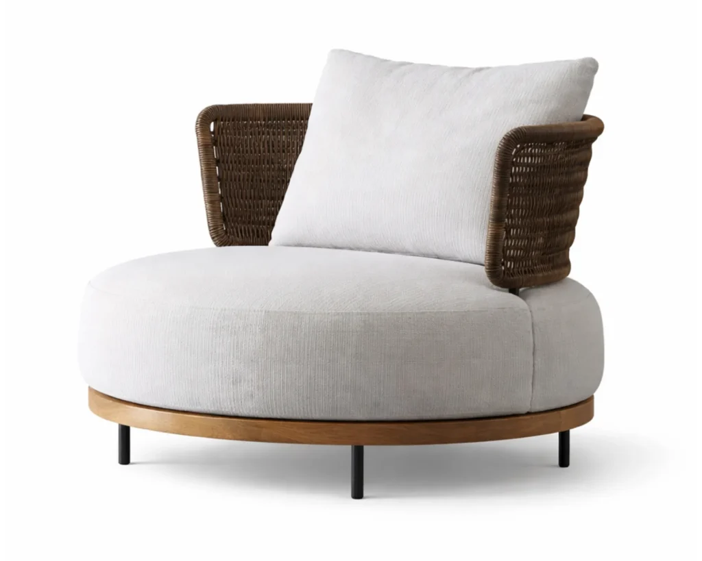 כורסת גן בעיצוב מודרני