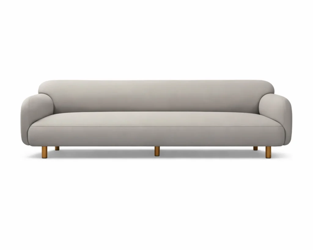 ספה מעוצבת בקימור רך ומודרני