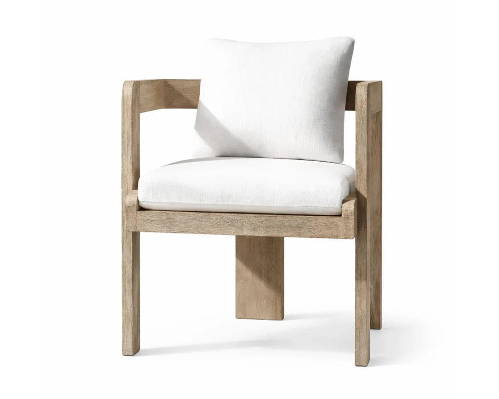 כיסא חוץ בסגנון עץ מודרני