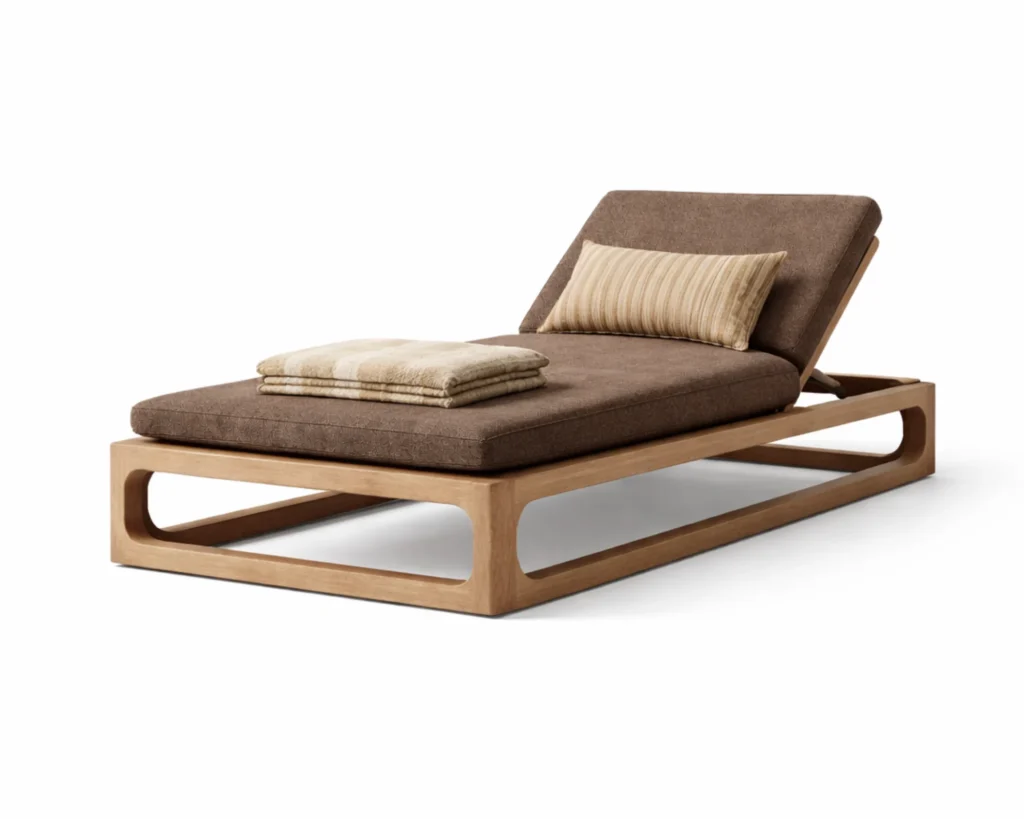 מיטת שיזוף בסגנון מודרני