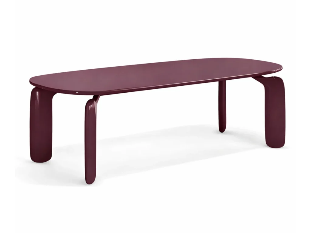 שולחן פיסולי למראה יוקרתי