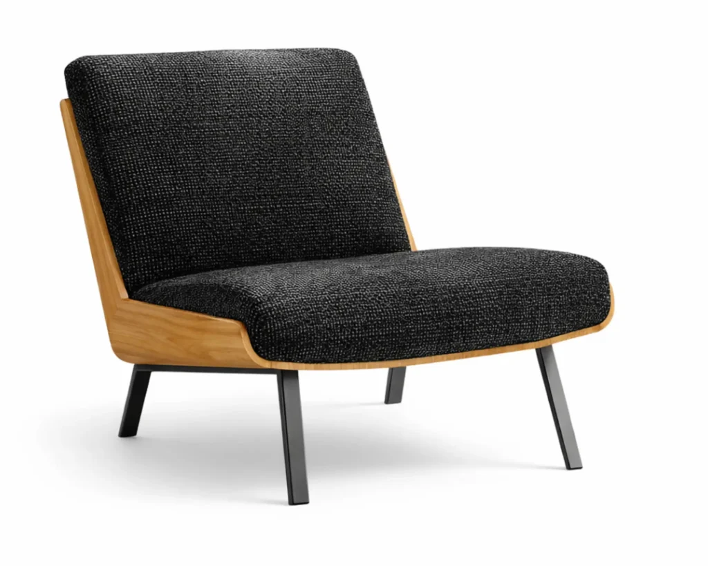 כורסא בשילוב עץ