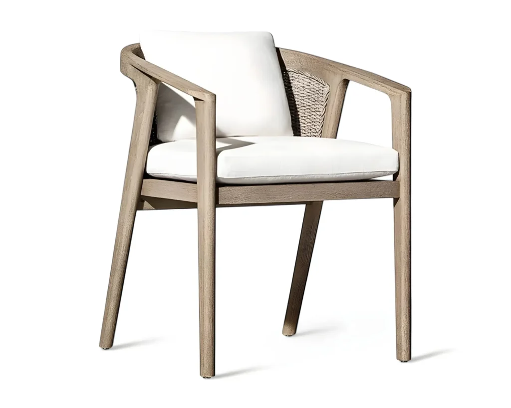 כיסא חיצוני עץ מודרני