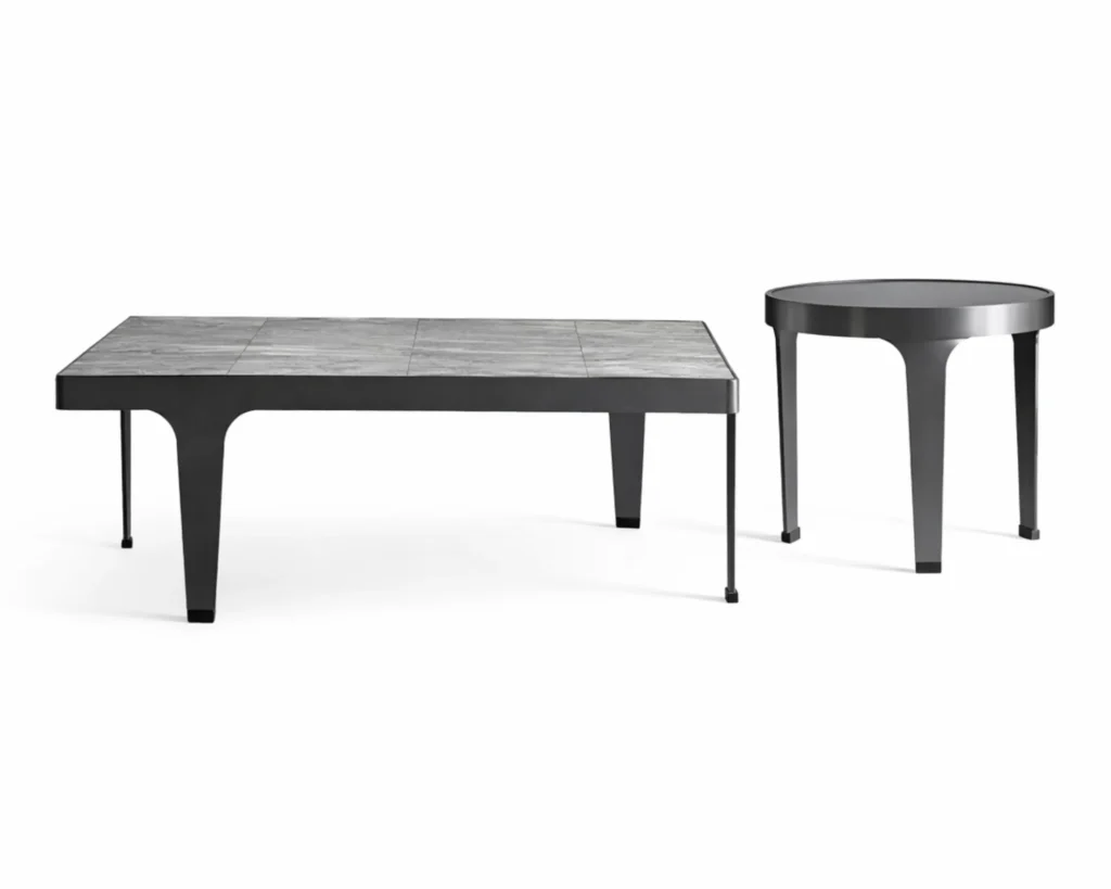 שולחן סלון משולב שיש בעיצוב אלגנטי