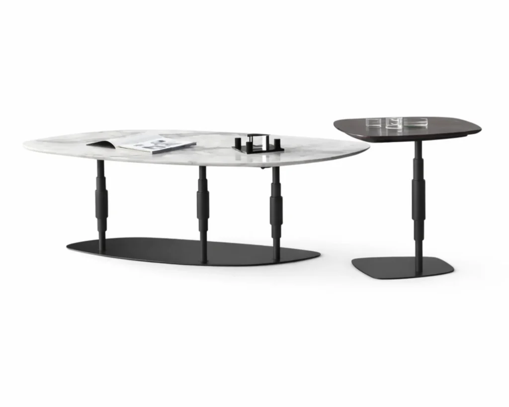 זוג שולחנות סלון מעוצבים בעיצוב יוקרתי