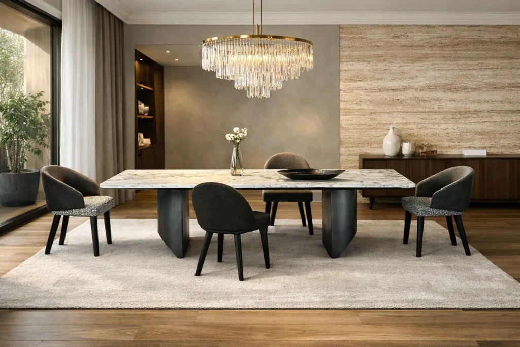 איך לבחור פינת אוכל יוקרתית לבית – מדריך לעיצוב מושלם