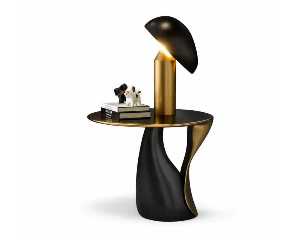 שולחן צד יוקרתי מפיברגלס