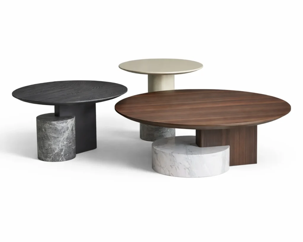 שולחן סלון מעוצב בעיצוב מודרני מפורניר אקליפטוס