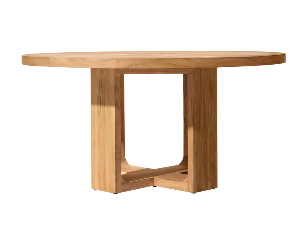 שולחן חוץ בשילוב עץ