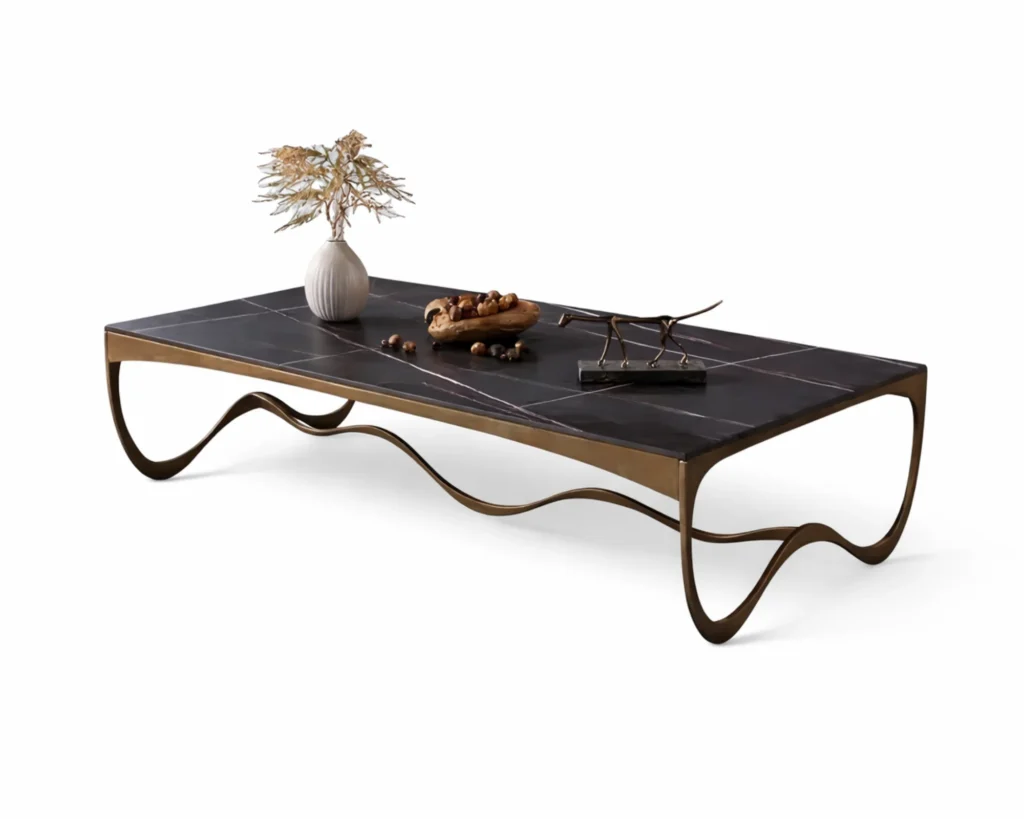 שולחן סלון מודרני ועוצמתי משיש פורצלן