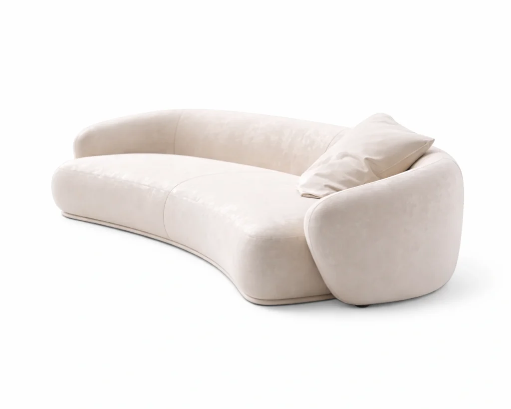 ספה אלגנטית במראה נקי