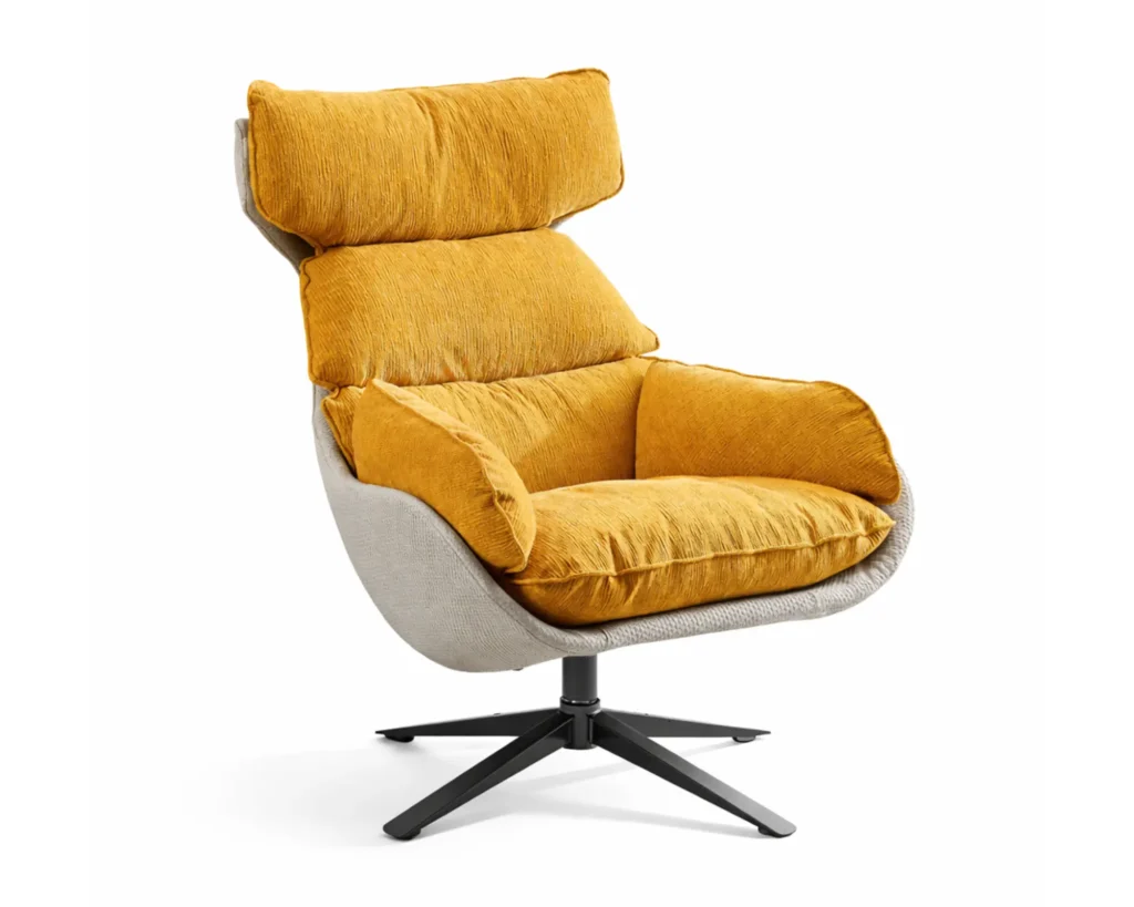 כורסא מסתובבת מעוצבת לסלון