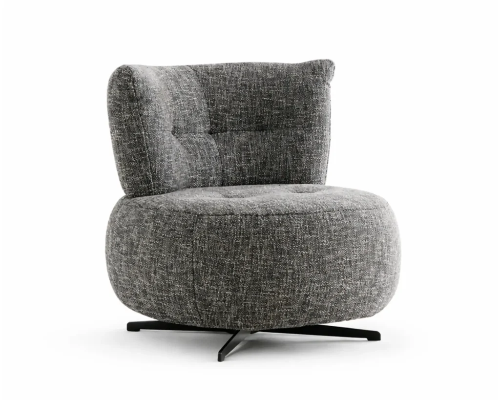 כורסא מעוצבת עגולה לסלון