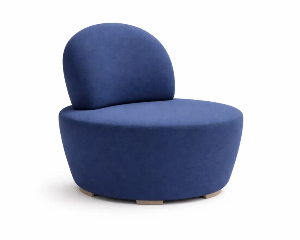 כורסא מעוצבת עגולה לסלון