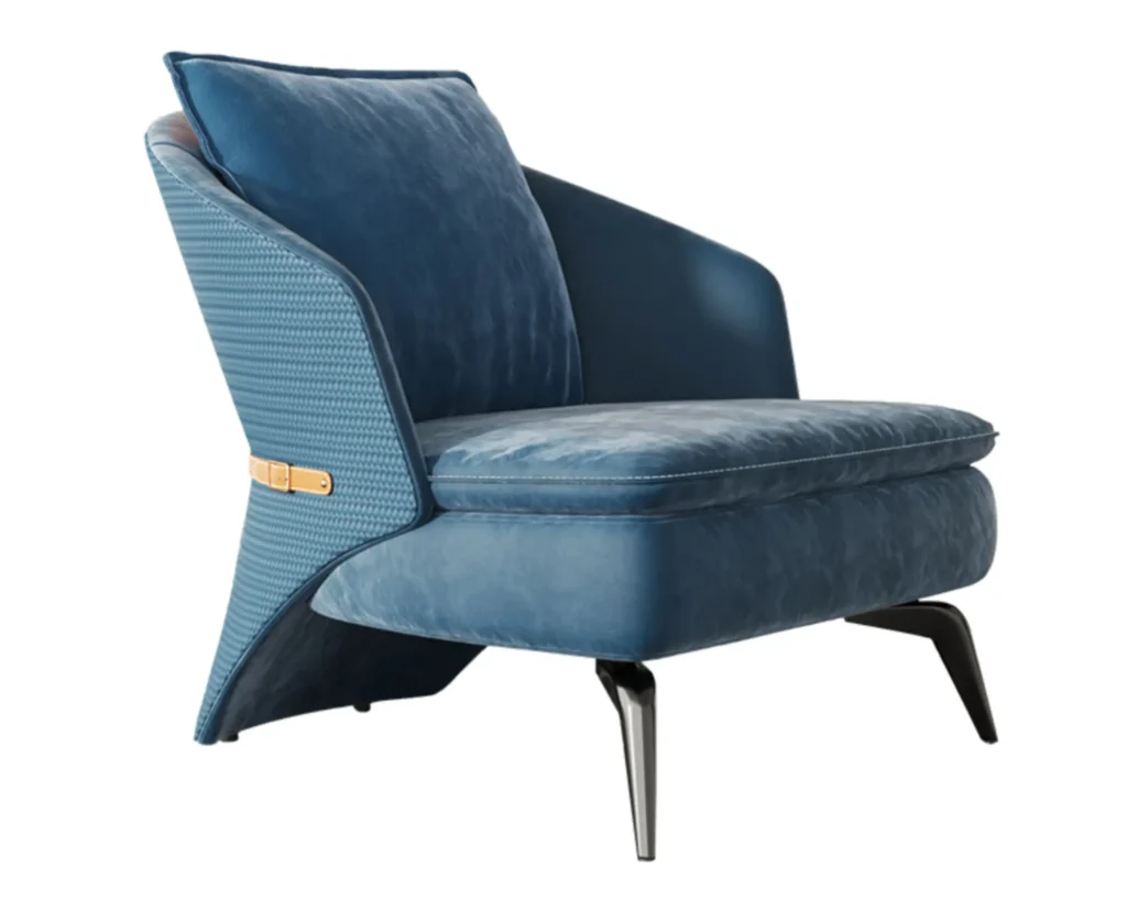 כורסא מעוצבת יוקרתית מבד או עור