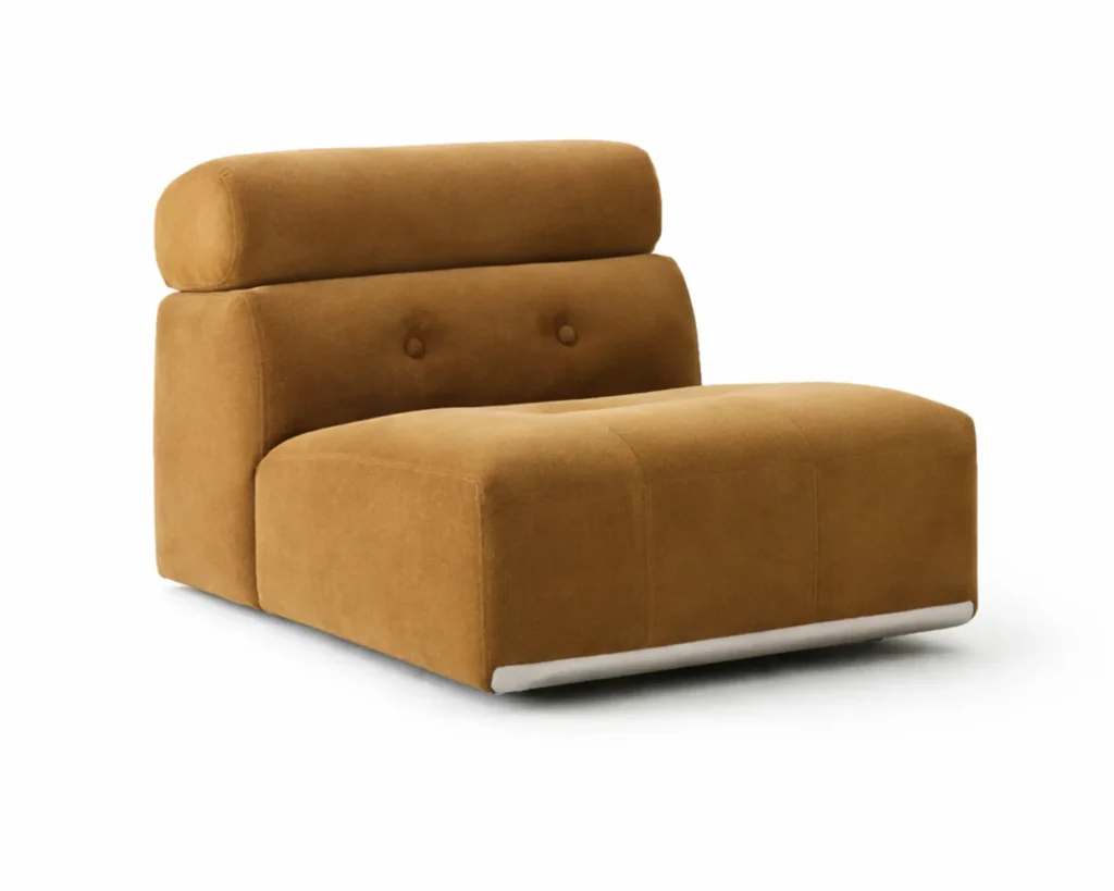 כורסא מעוצבת רחבה לסלון